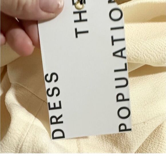 DRESS the Population Pantsuit Cream Size XS - Picture 8 of 8